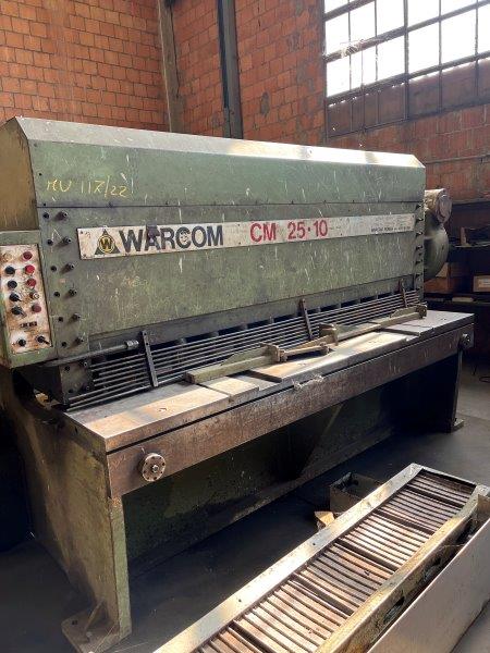 Cesoia meccanica Warcom 2500x10mm usata in vendita - foto 1