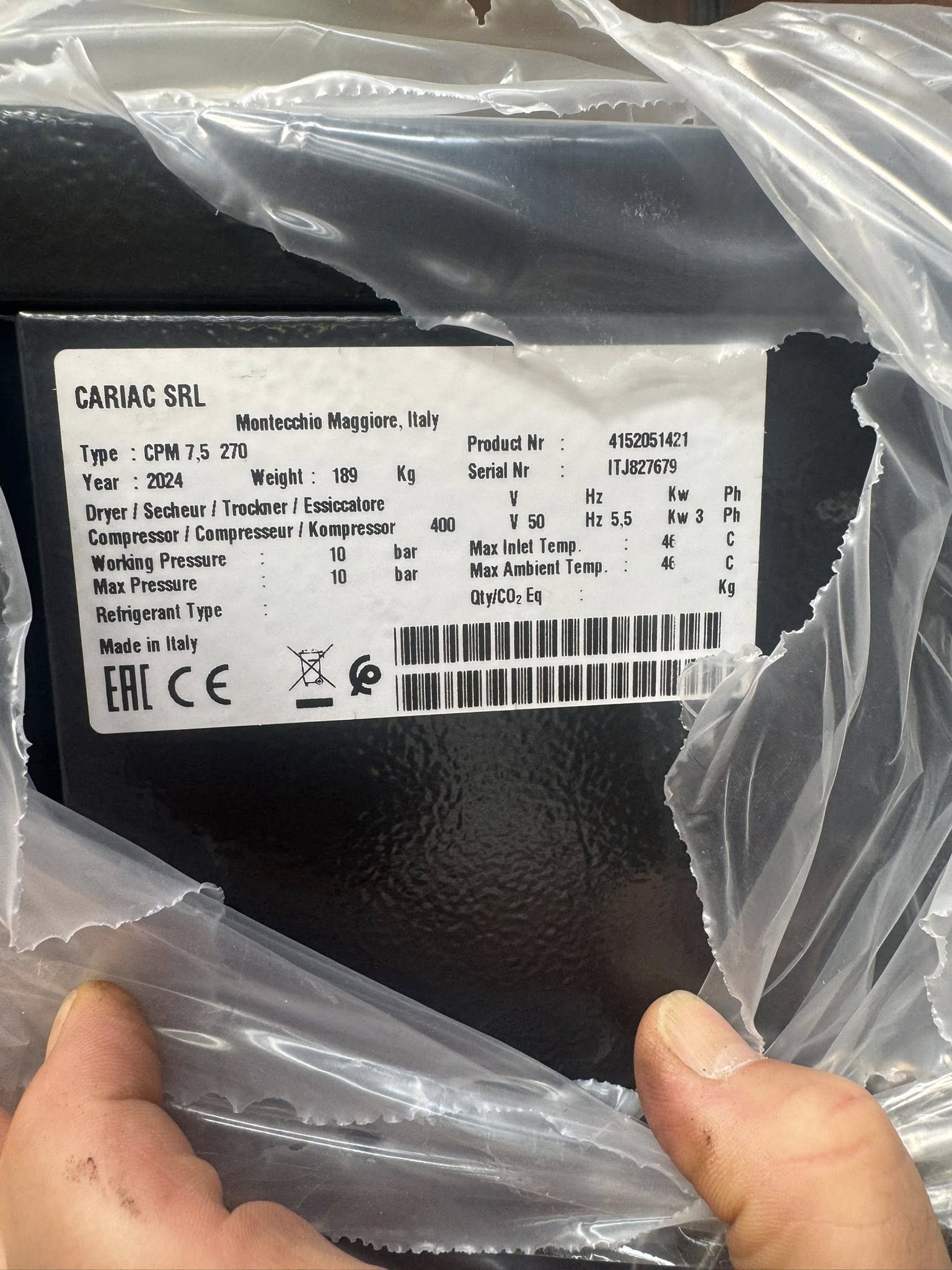 COMPRESSORE A VITE NUOVO in vendita - foto 3