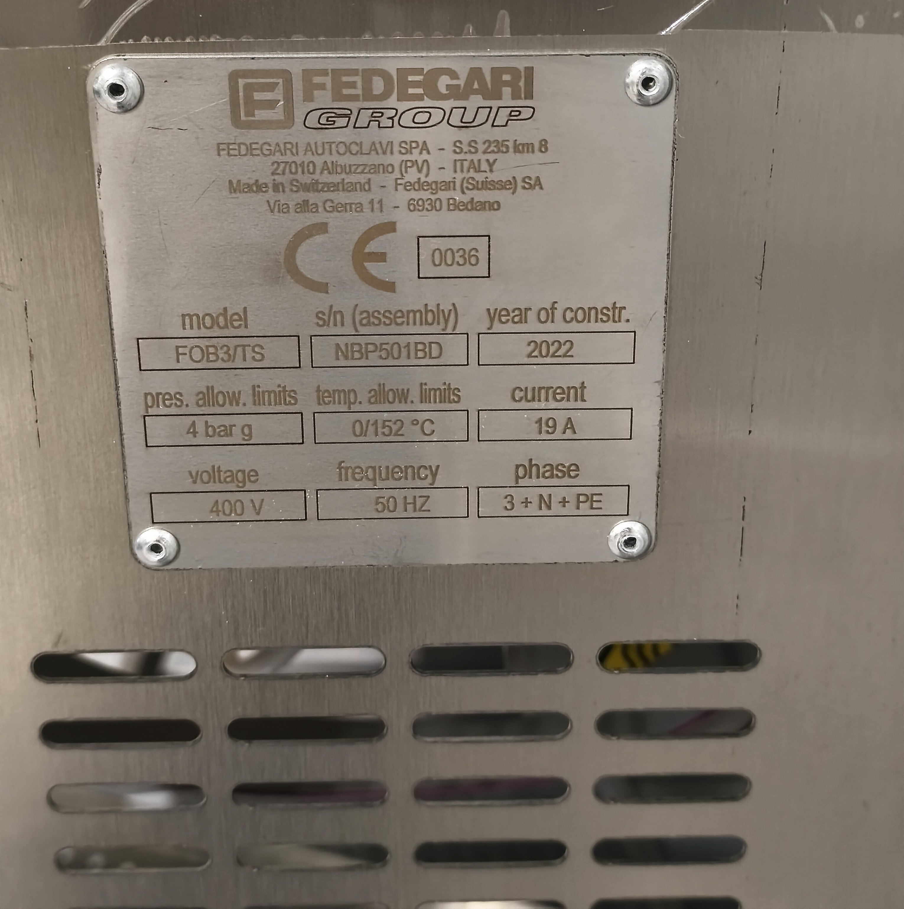 Autoclave Fedegari FOB3/TS + impianto osmosi OSMOTEAM in vendita - foto 10
