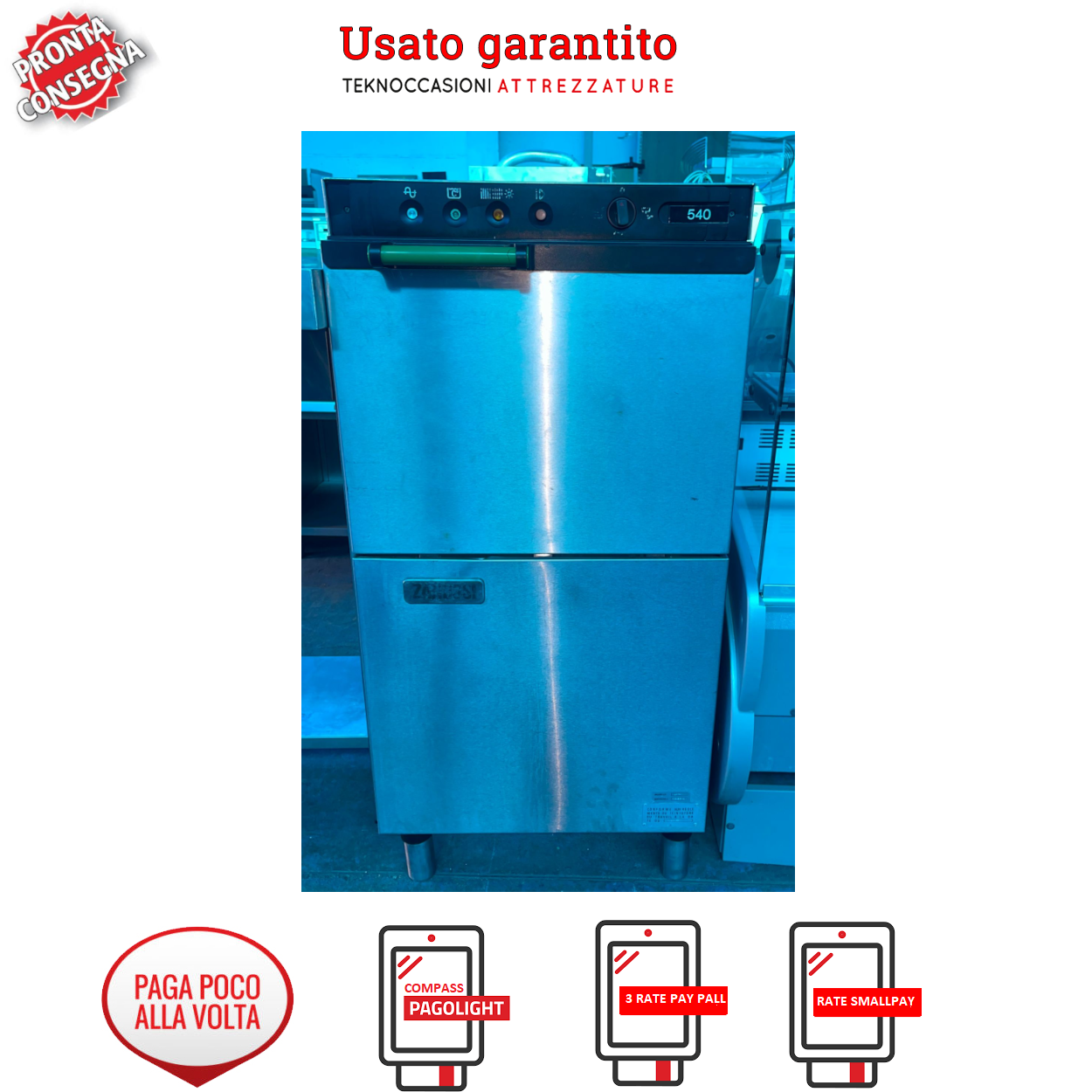 Lavapiatti a carica frontale rialzata Zanussi  in vendita - foto 1
