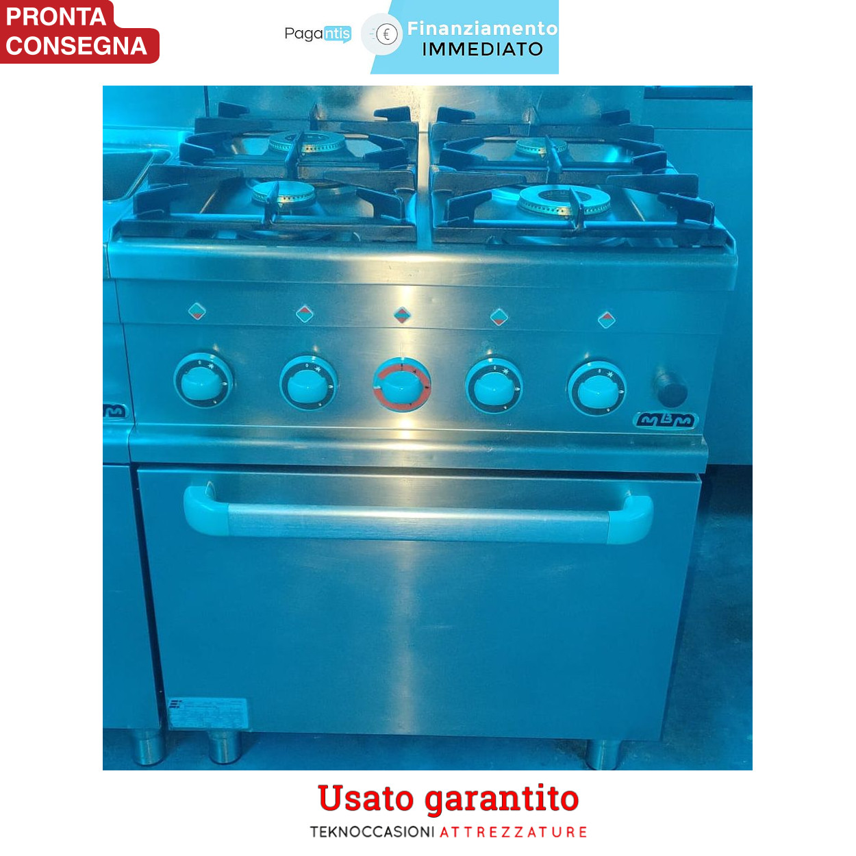 Cucina e cuocipasta a gas Zanussi e MBM usato garantito in vendita - foto 4