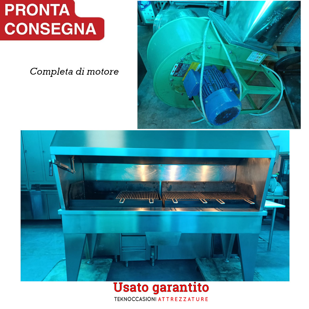 Griglia Bracere a carbone per arrosti con motore  in vendita - foto 2