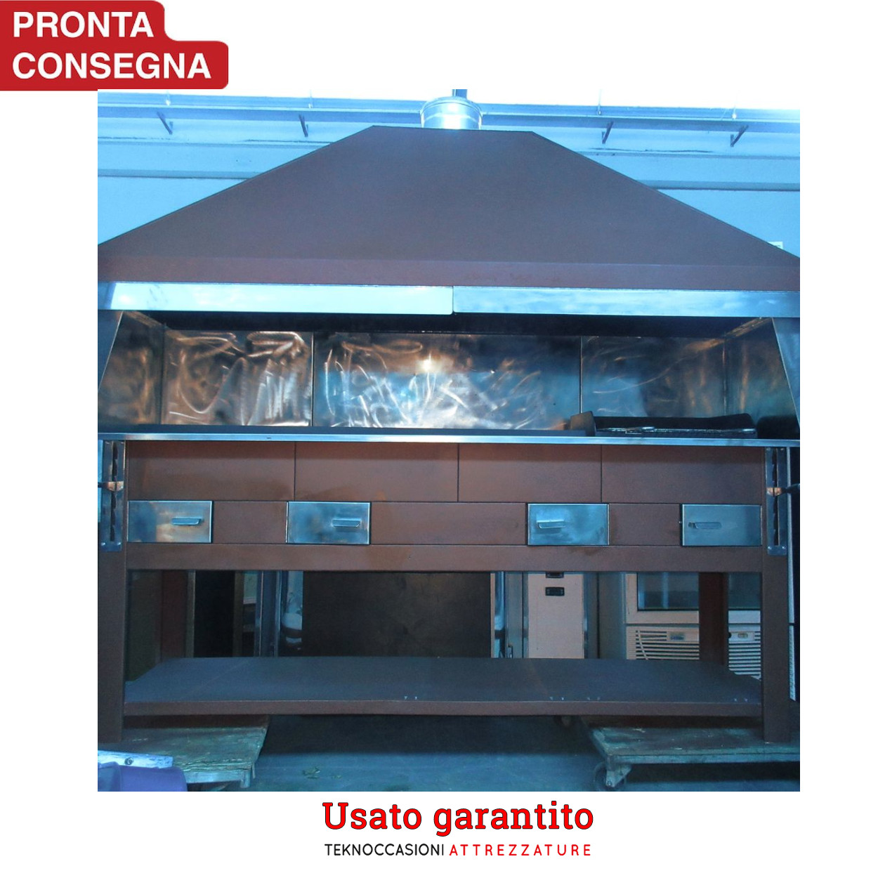 Griglia per arrosticini e carne a carbone con motore  in vendita - foto 3