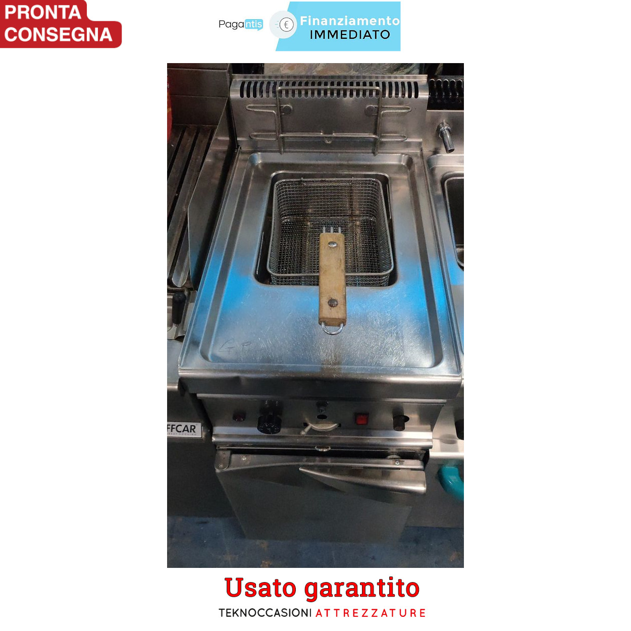 Friggitrice a gas litri 13  in vendita - foto 2