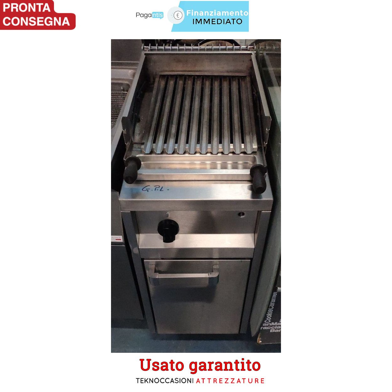 Vendo Griglia a pietra lavica a gas per carne  in vendita - foto 3