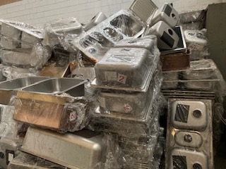 Lavandini nuovi in acciaio inox (SOLO PER ESPORTAZIONE) in vendita - foto 1