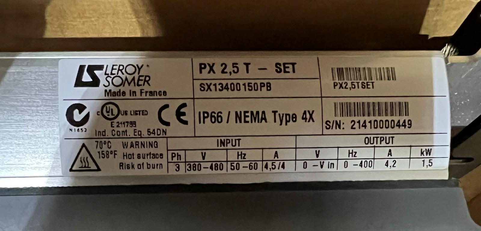 PROXIDRIVE PX 2,5T-SET - LEROY SOMER in vendita - foto 2