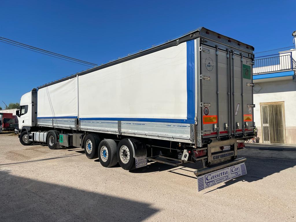 SEMIRIMORCHIO RIB. BILATERALE DOPPIA CASSA CARMOSINO in vendita - foto 2