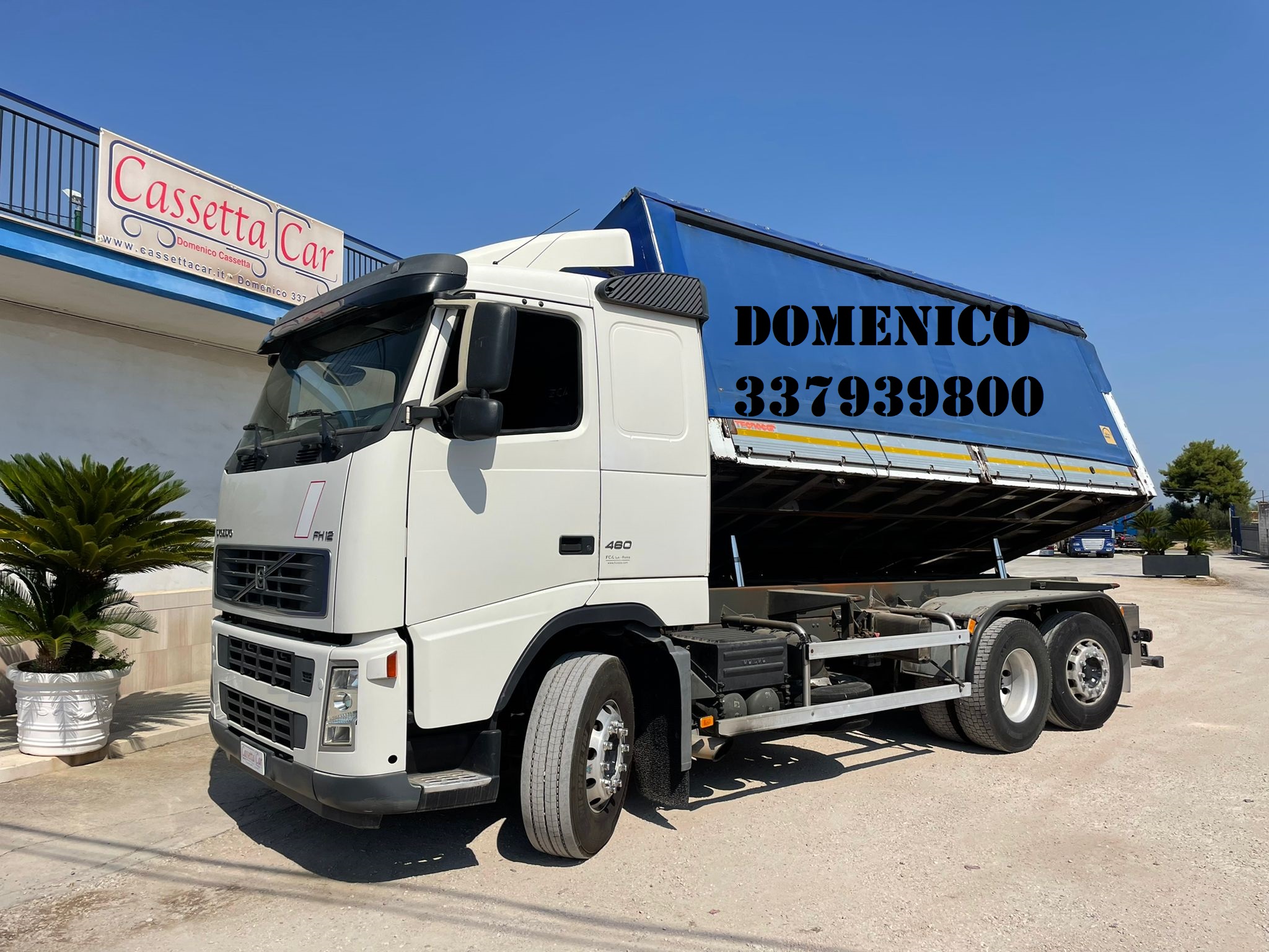 VOLVO FH 12 460 CON CASSONE RIB.BIL. 8 TON in vendita - foto 1