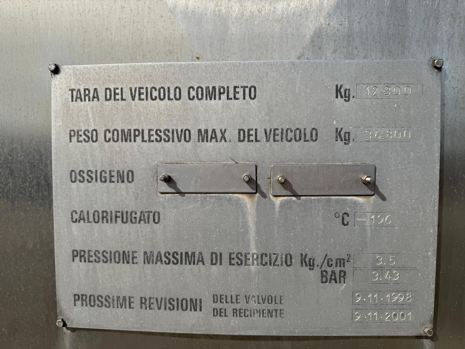 SEMIRIMORCHIO OMSP MACOLA CISTERNA IN ACCIAIO 3 ASSI in vendita - foto 7