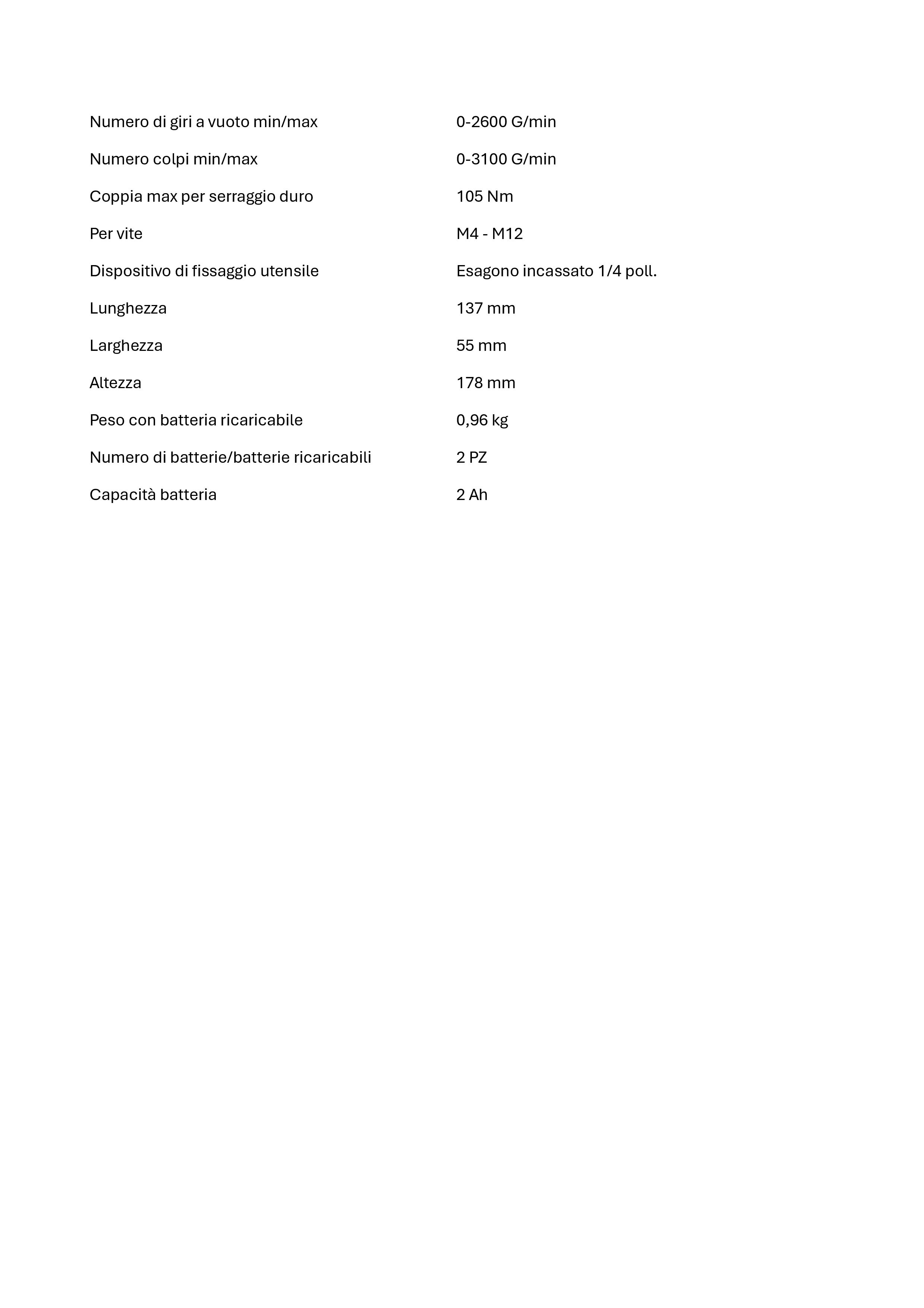 Avvitatore ad impulsi tangenziale a batteria WURTH in vendita - foto 6