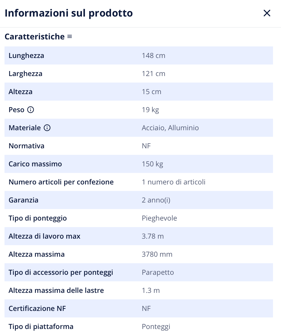 Trabattello per lavori edili domestici in vendita - foto 5