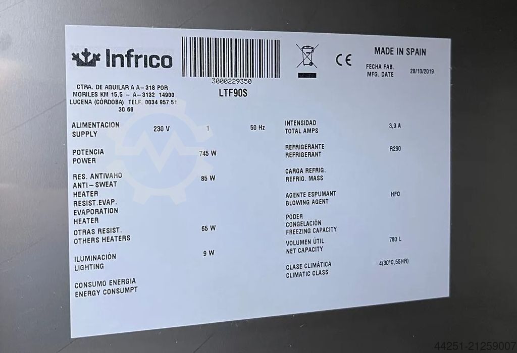Congelatore Infrico LTF 90S ricondizionato LTF 90S in vendita - foto 5