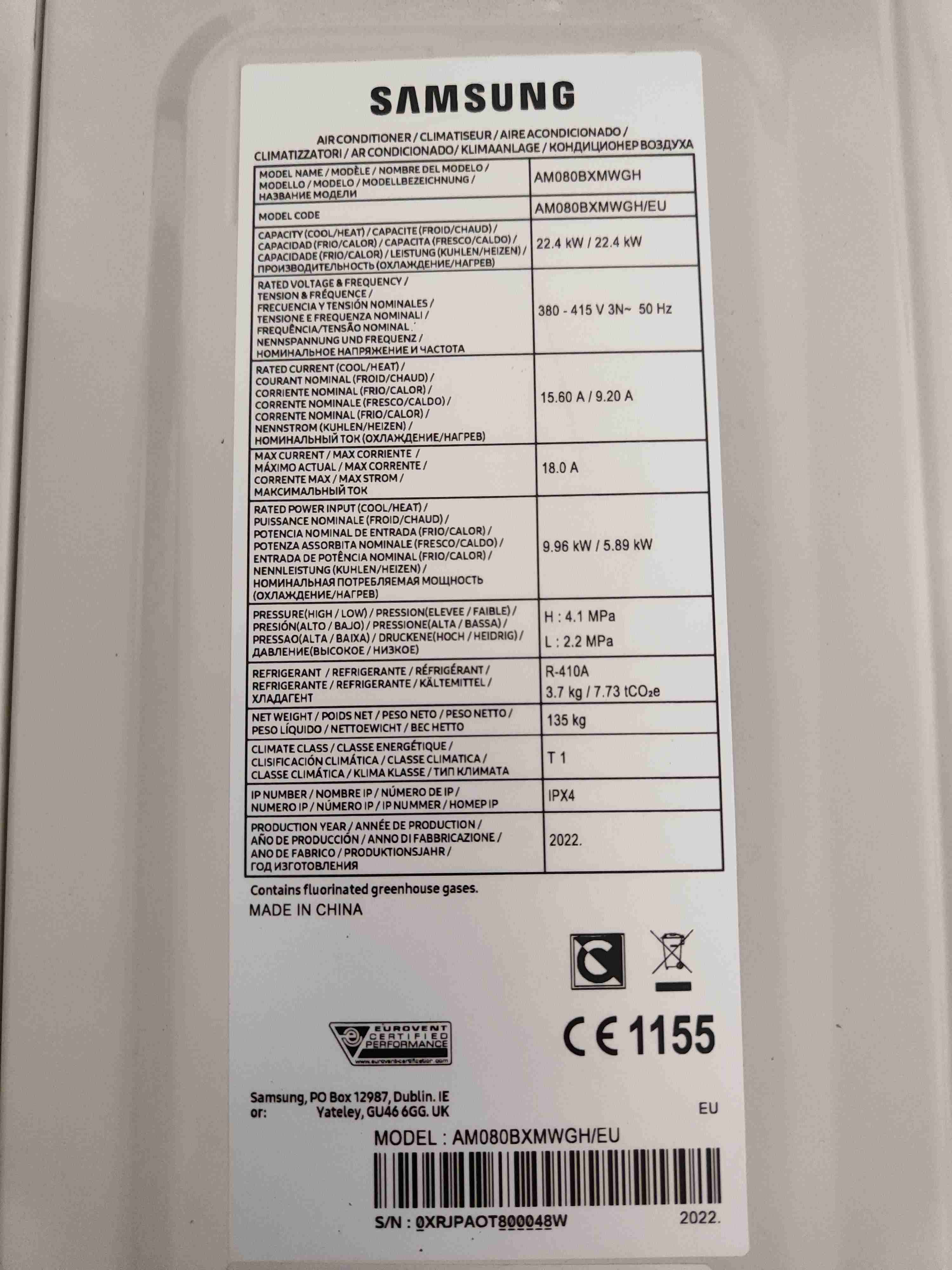 Climatizzatore Samsung VRF + 5 split WindFree DVM-S in vendita - foto 4