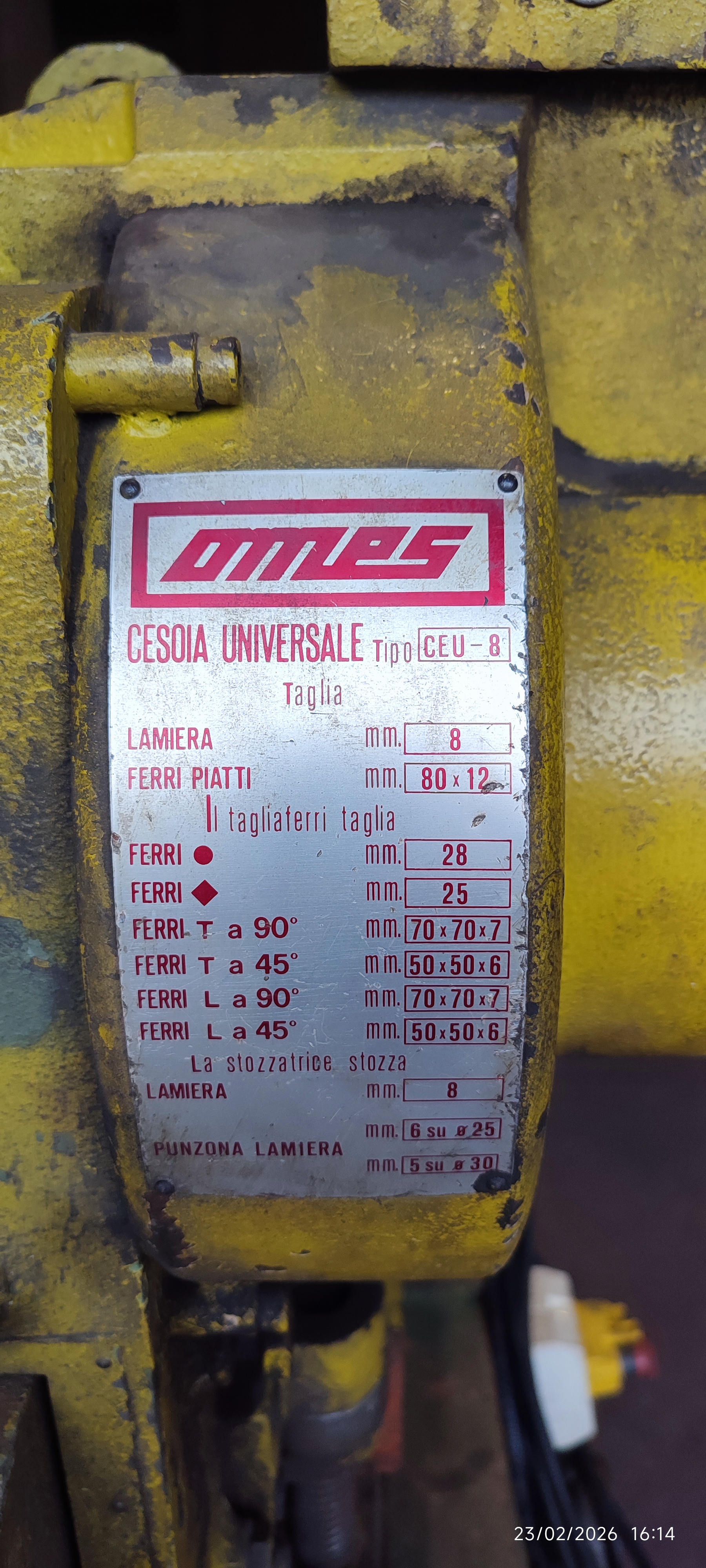 CESOIA UNIVERSALE OMES CEU-8 in vendita - foto 1