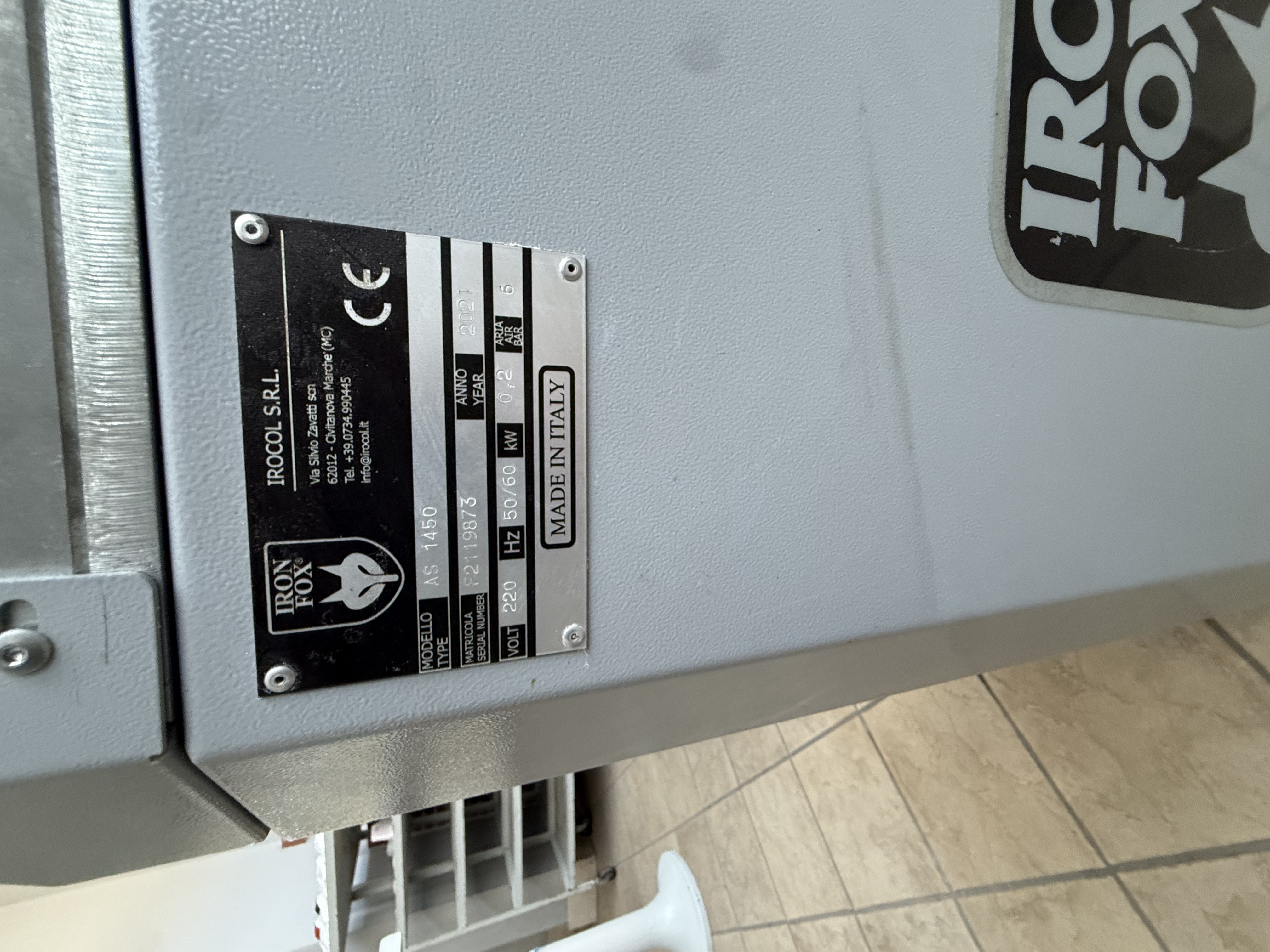 IRON FOX AS 1450-Pressa assemblatrice suole 2 stazioni in vendita - foto 2