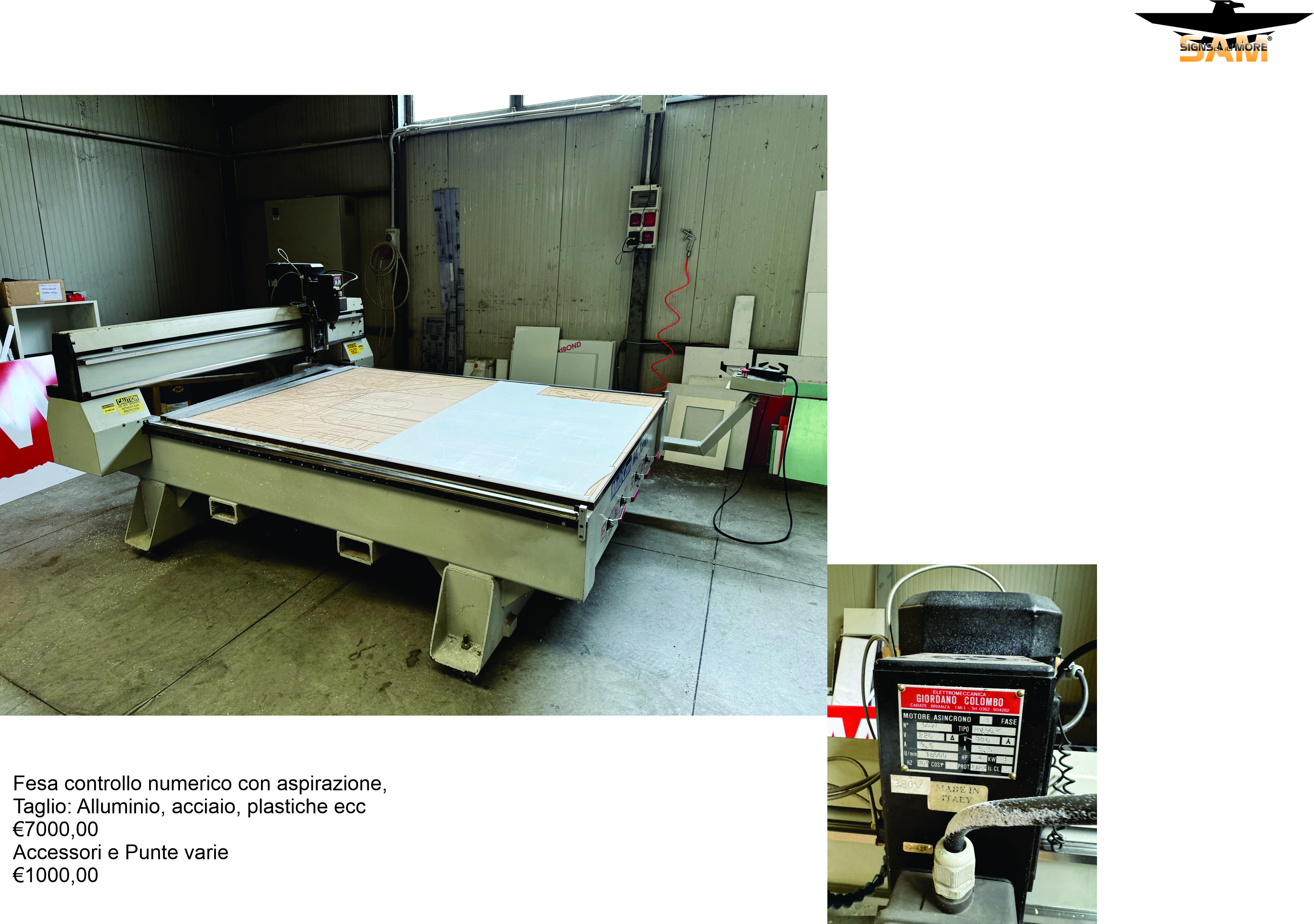 FRESATRICE PER METALLO, PLASTICHE E LEGNO in vendita - foto 1