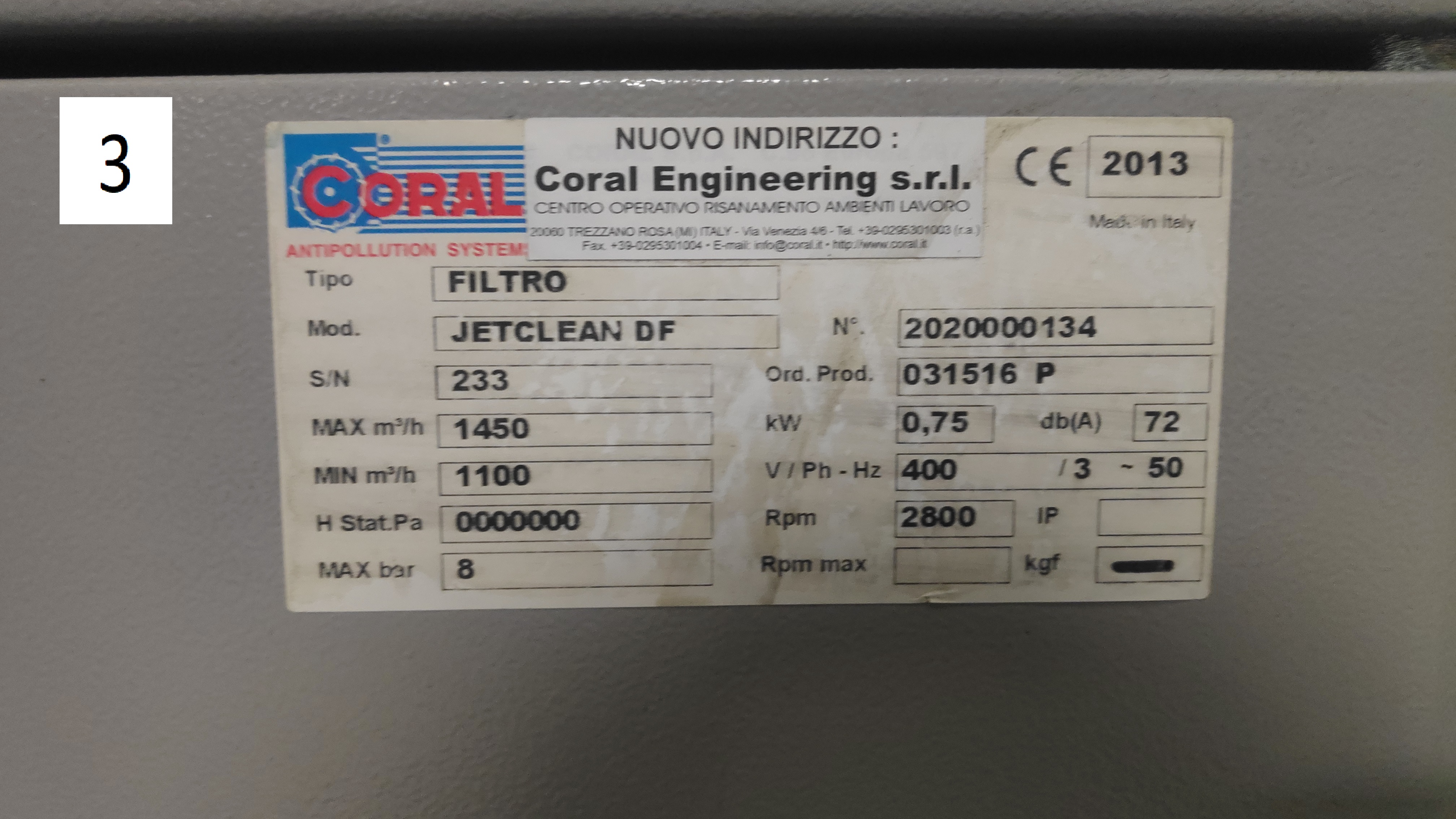 ASPIRATORI A CARRELLO CORAL MODELLO JETCLEAN in vendita - foto 8