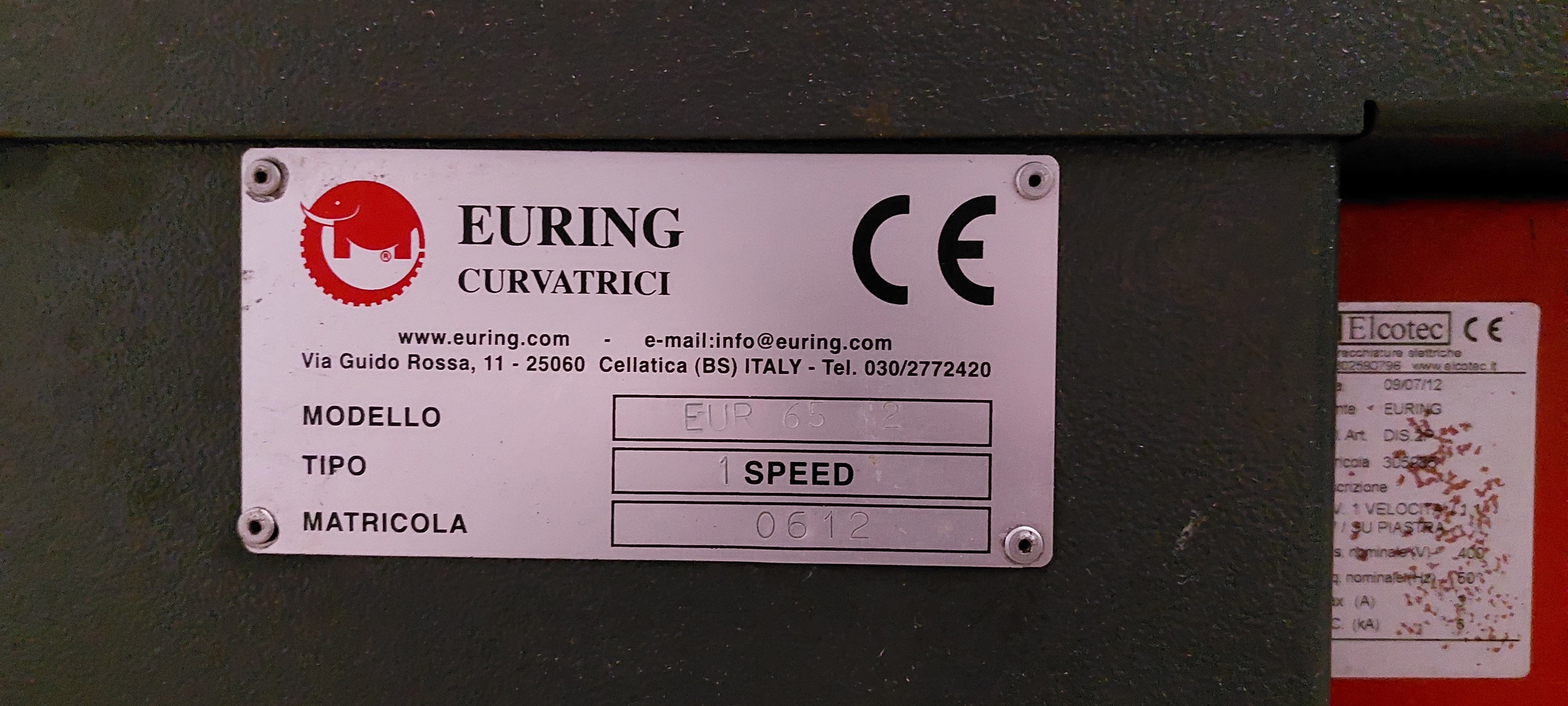 curvatrice Euring in vendita - foto 2
