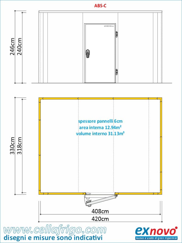 Cella positiva 3x4m Cibin con motore in vendita - foto 6