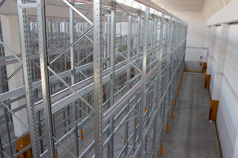 SCAFFALATURE INDUSTRIALI PORTAPALLET USATE – DALMINE LS in vendita - foto 2