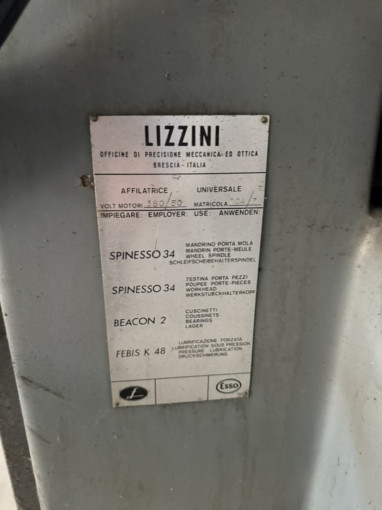 Rettificatrice tangenziale manuale LIZZINI in vendita - foto 2