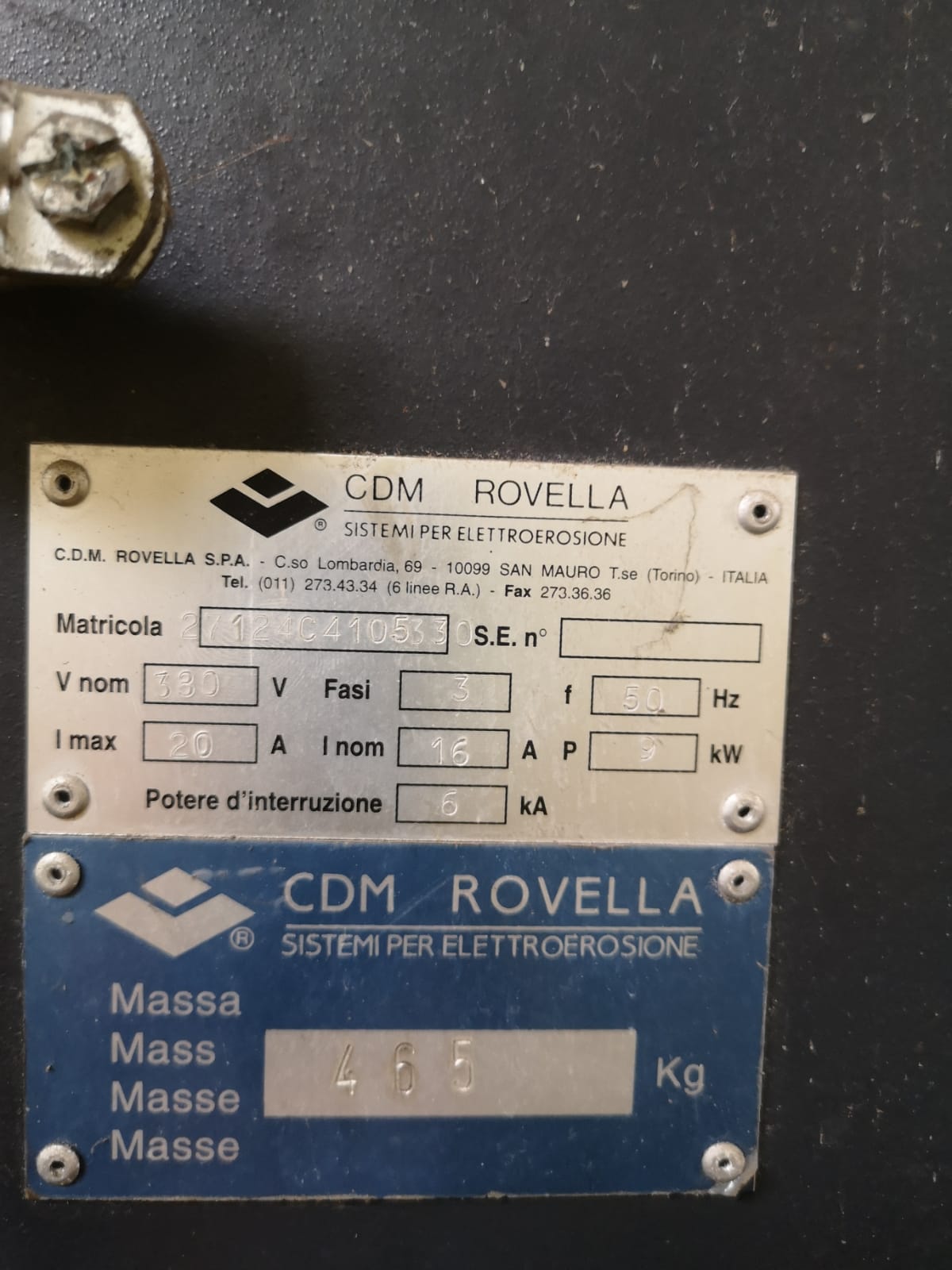 CDM ROVELLA ZENIT C4, ANNO 2003 in vendita - foto 8