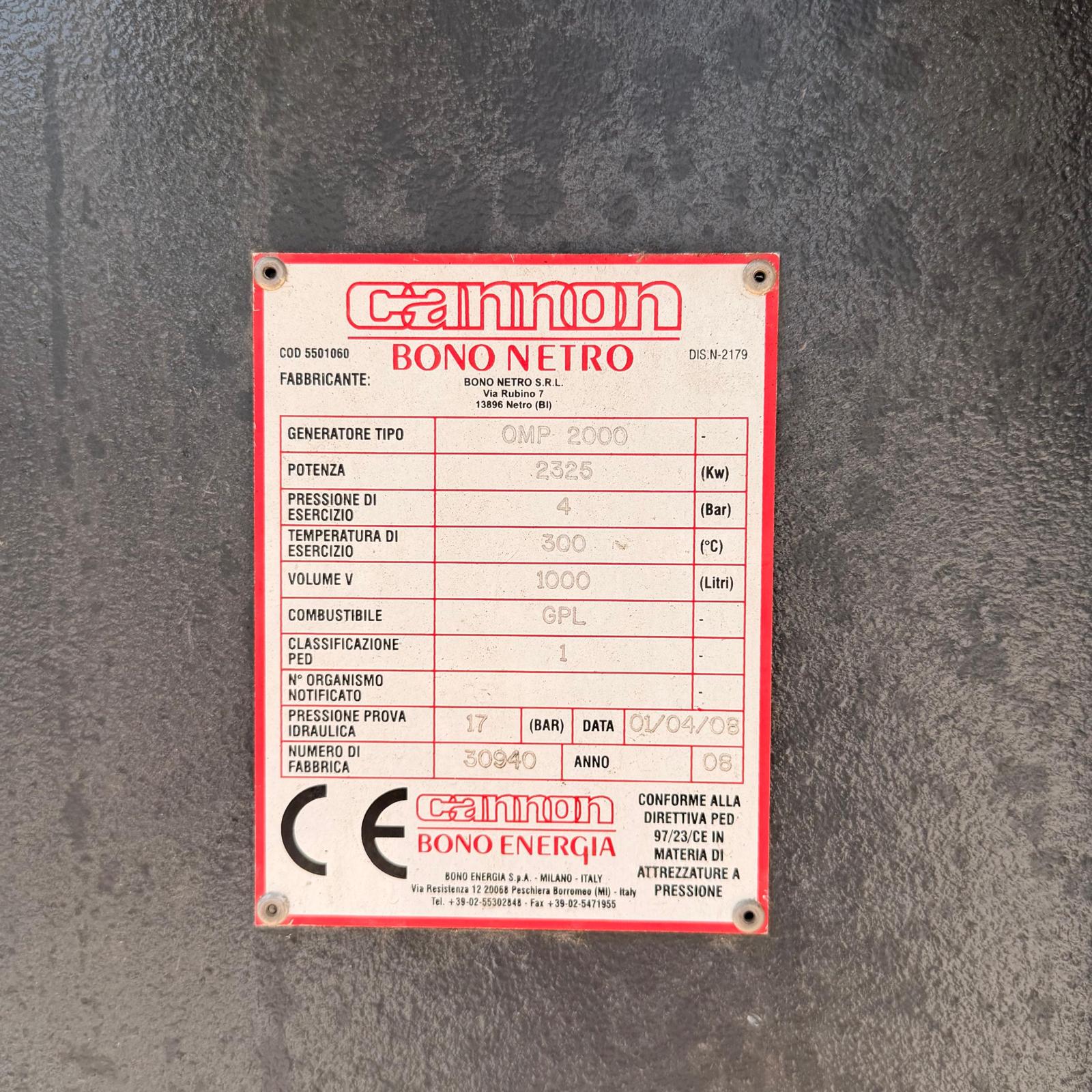 Caldaie ad olio diatermico OMP 2000 BONO ENERGIA in vendita - foto 5