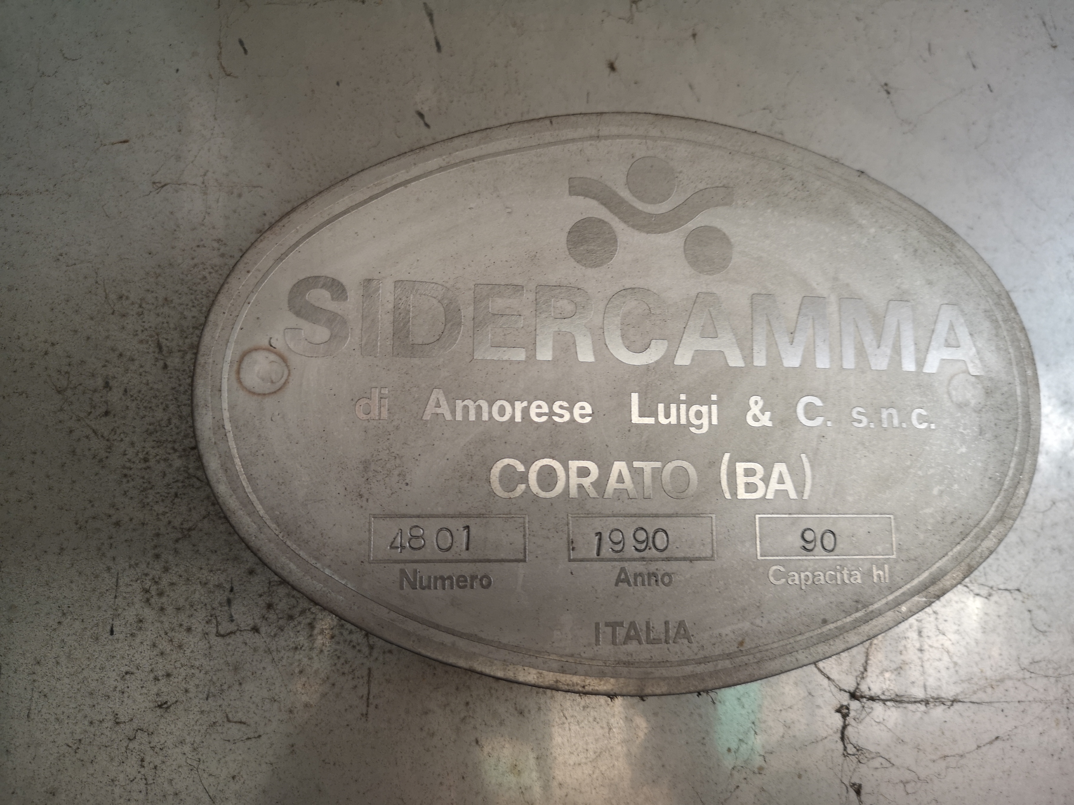 Silos acciaio inox della capienza di 90hl (9000 Litri) in vendita - foto 2