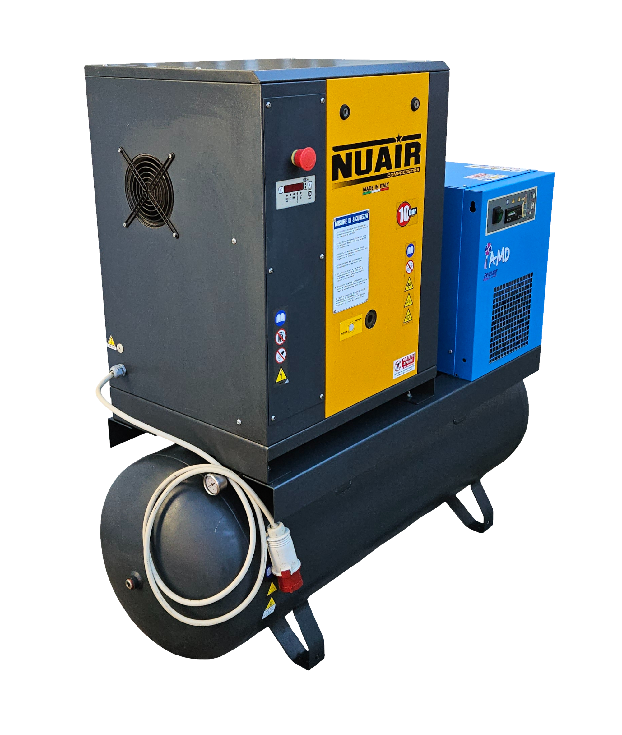 Compressore  rotativo a vite industriale+ essicatore in vendita - foto 5