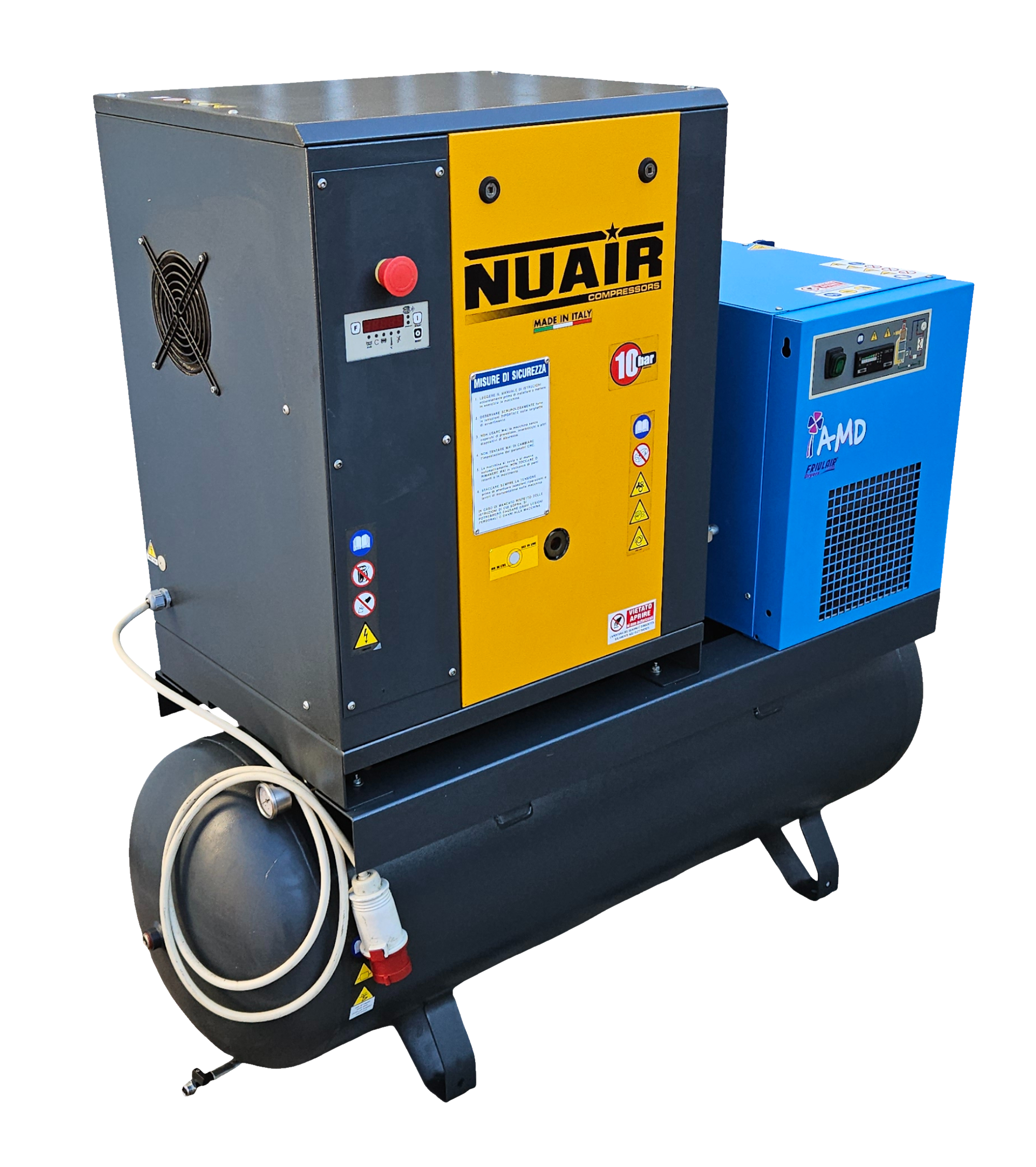 Compressore  rotativo a vite industriale+ essicatore in vendita - foto 3