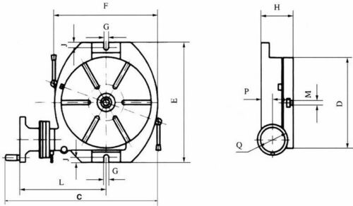 DIVISORE TAVOLA GIREVOLE A ORIZZONTALE 630 MM  in vendita - foto 2