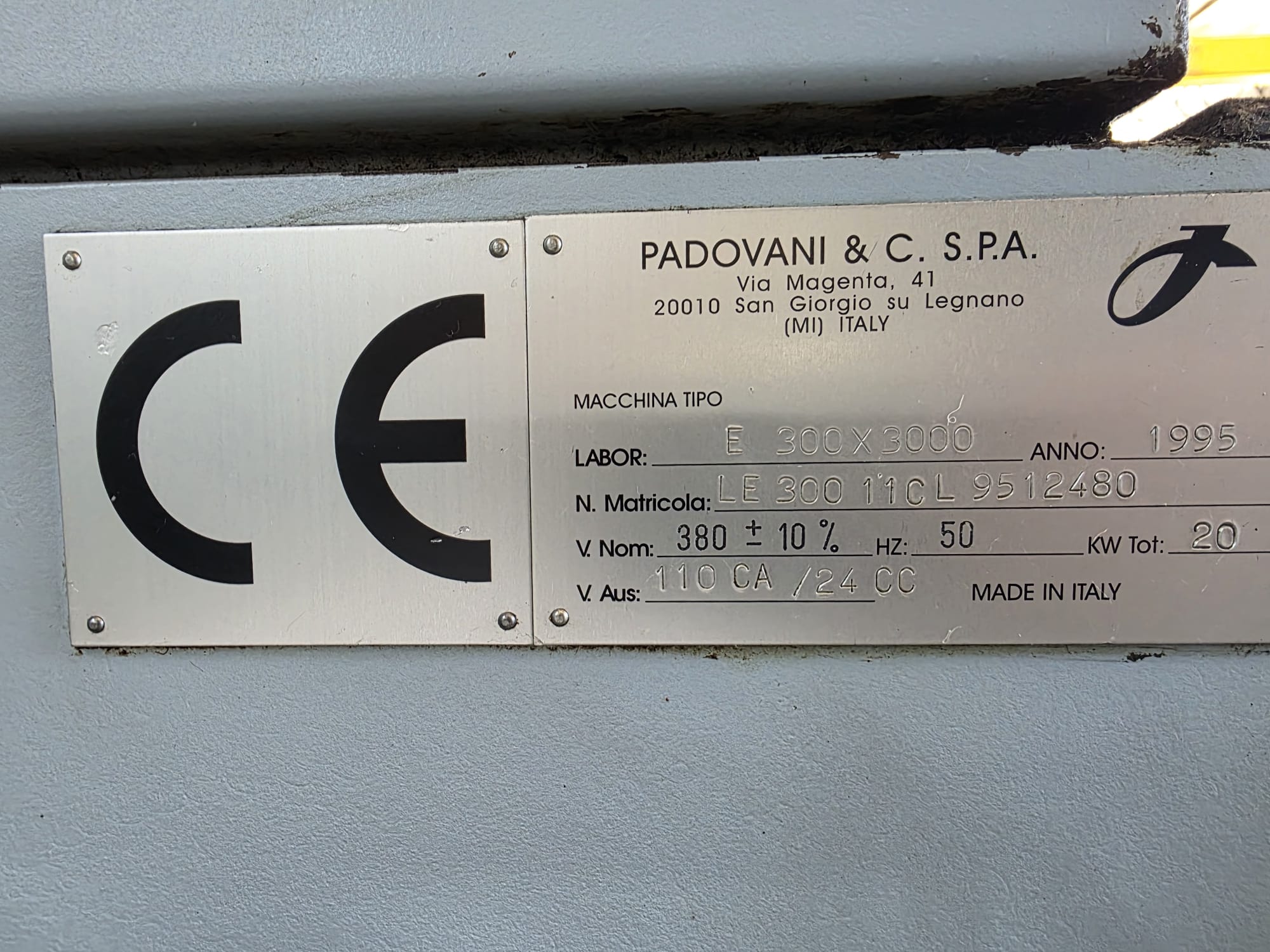 Tornio autoapprendimento Padovani Labor E300x3000  in vendita - foto 9