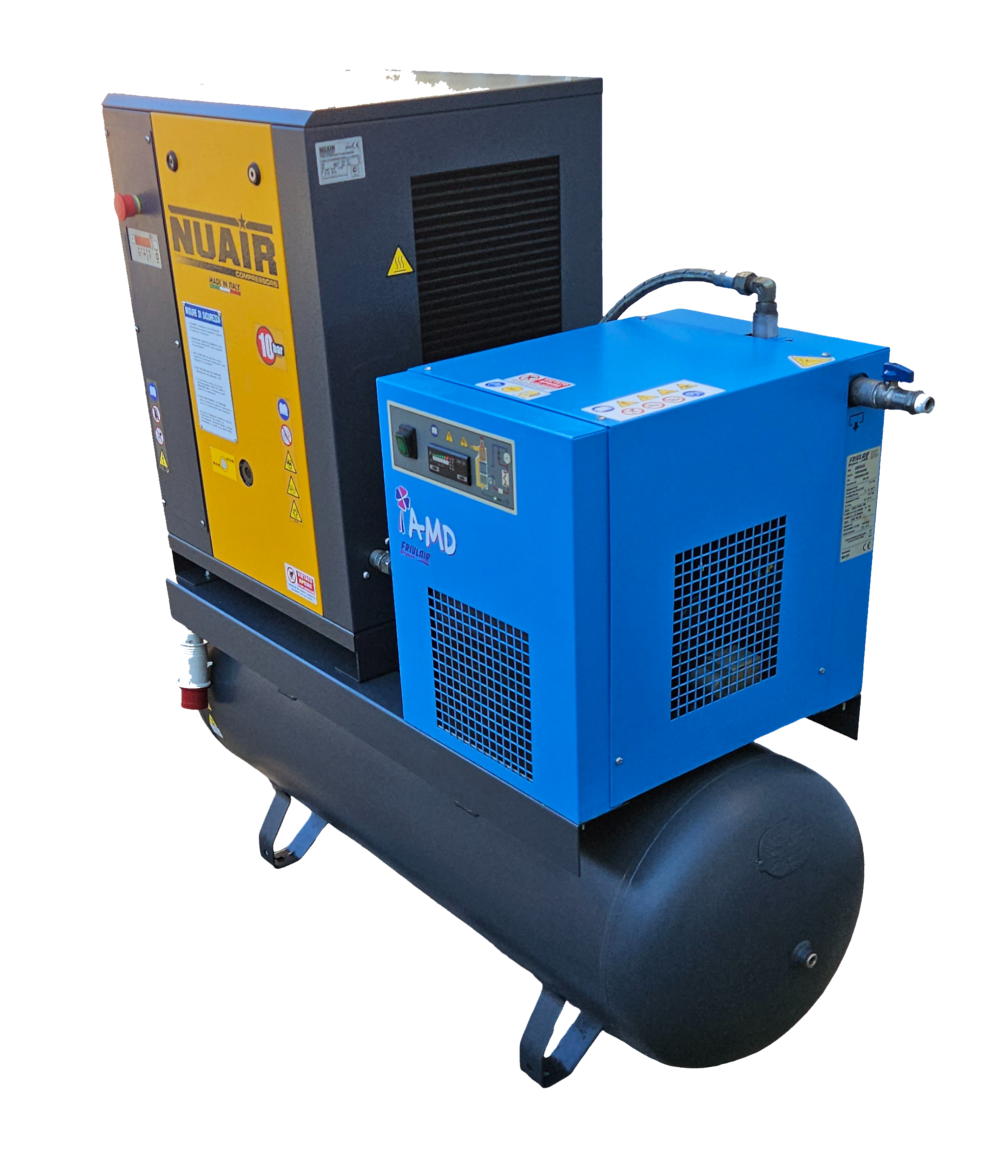 Compressore  rotativo a vite industriale+ essicatore in vendita - foto 2