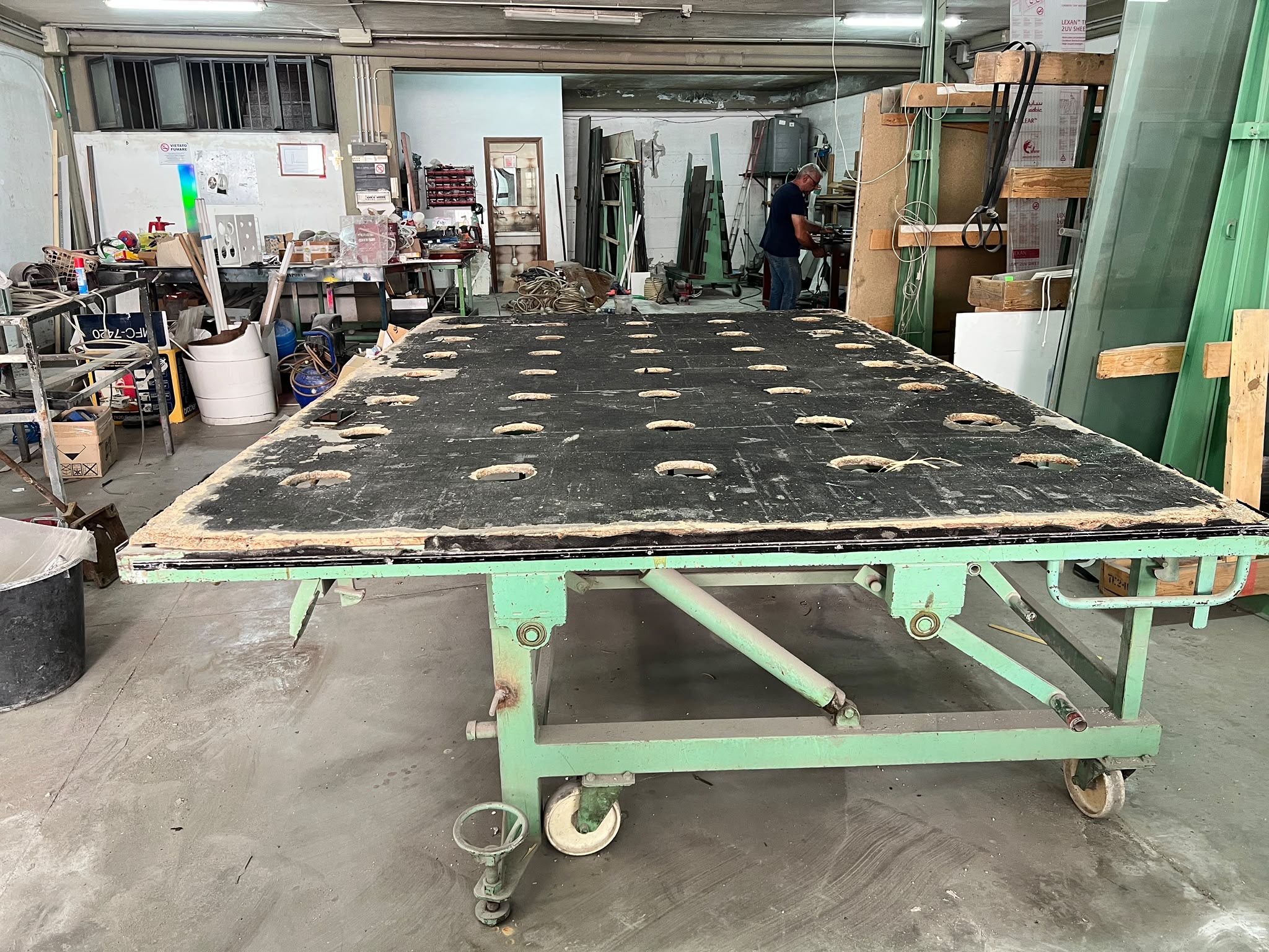 Tavolo da taglio per vetro (usato) 3x2m in vendita - foto 10