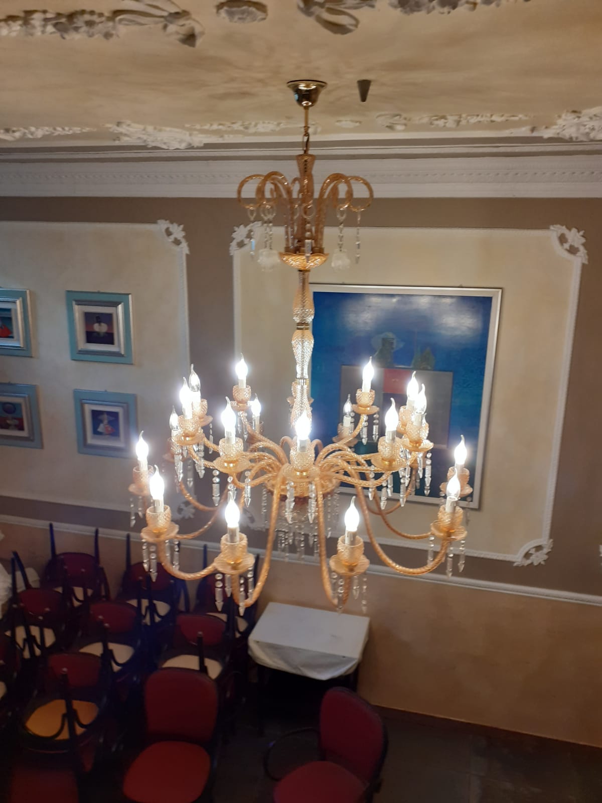 LAMPADARIO VENEZIANO PEZZO UNICO in vendita - foto 3