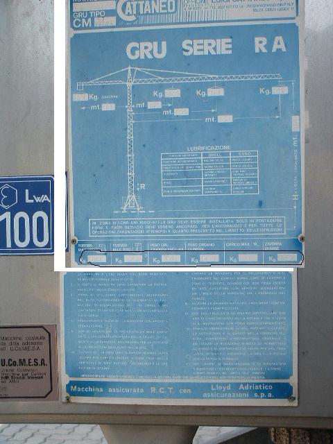 VENDO gru edile 800kg a 33mt in vendita - foto 3