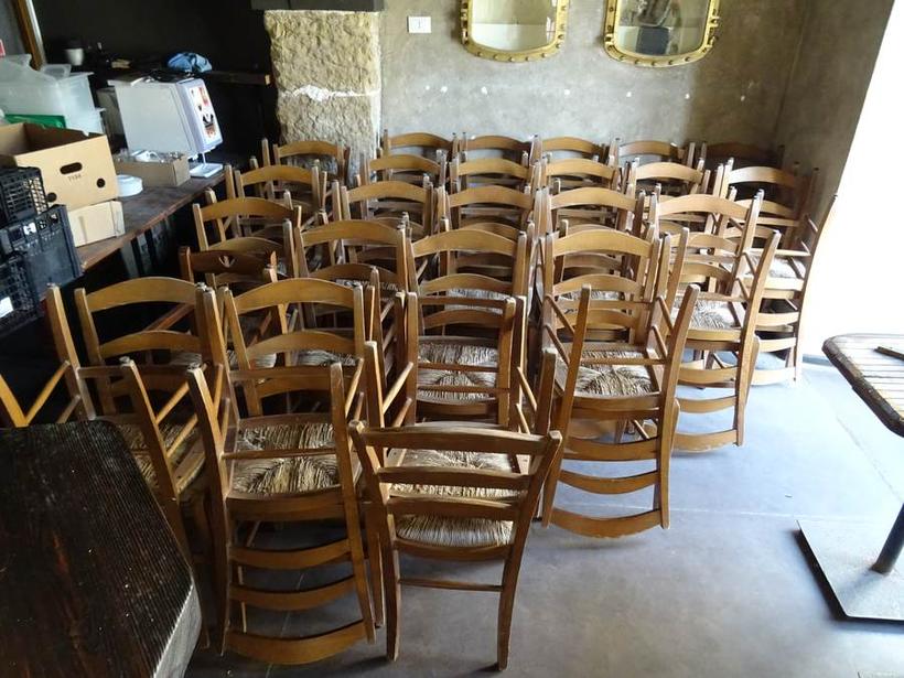 49 Sedie Paesana legno e paglia servizio completo in vendita - foto 3