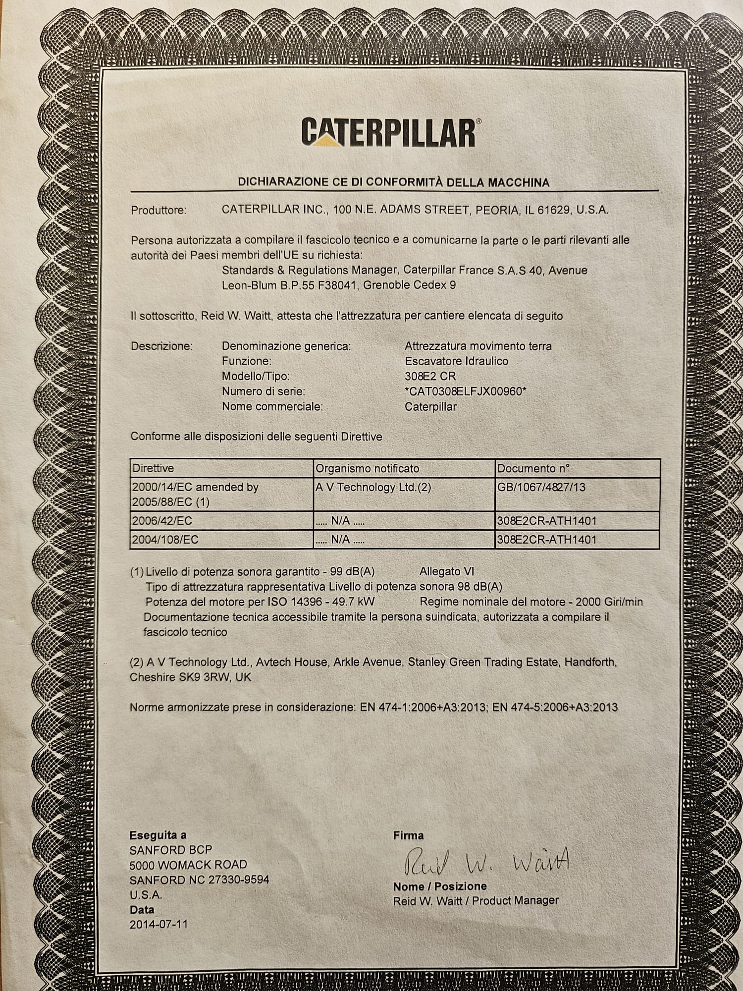 Caterpillar 308E2CR in vendita - foto 2