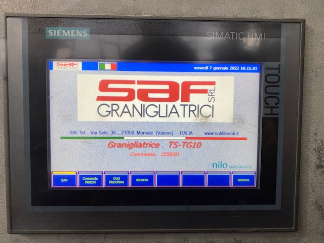 Granigliatrice - sabbiatrice a tappeto in gomma Tosca in vendita - foto 11