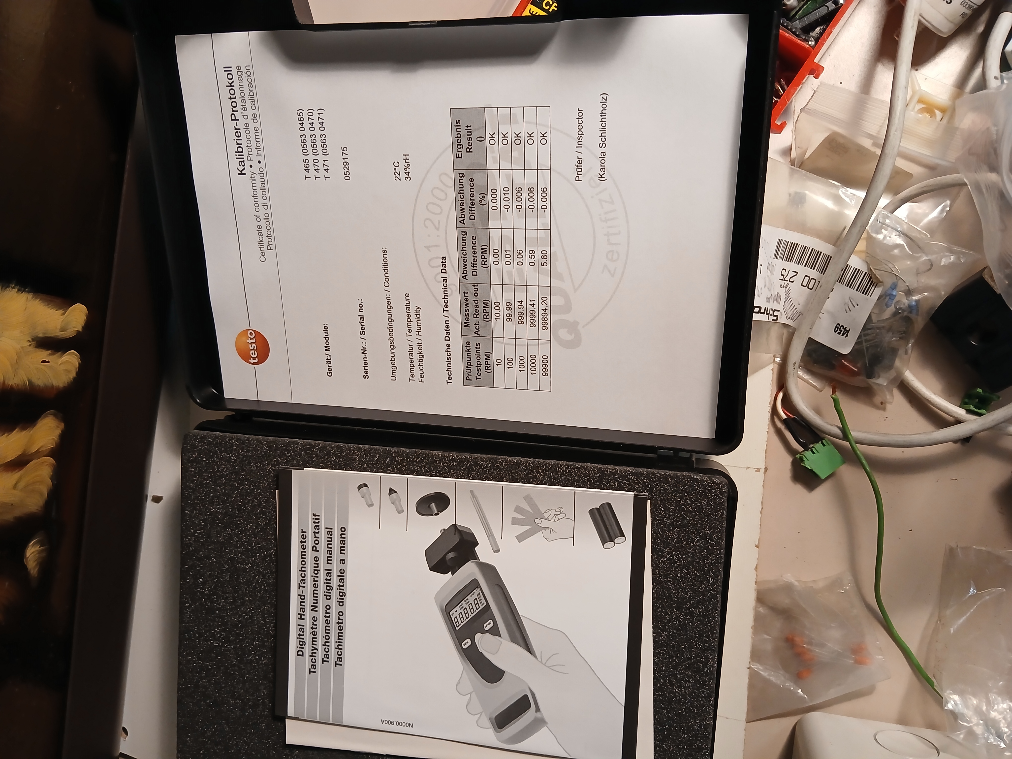 testo 470 - Misuratore della velocità di rotazione . in vendita - foto 2