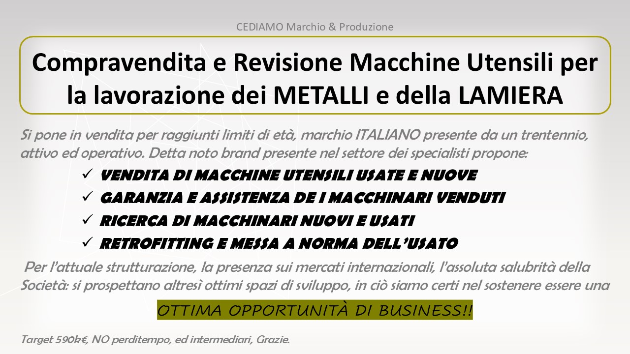 Compravendita e Revisione Macchine Utensili in vendita - foto 2
