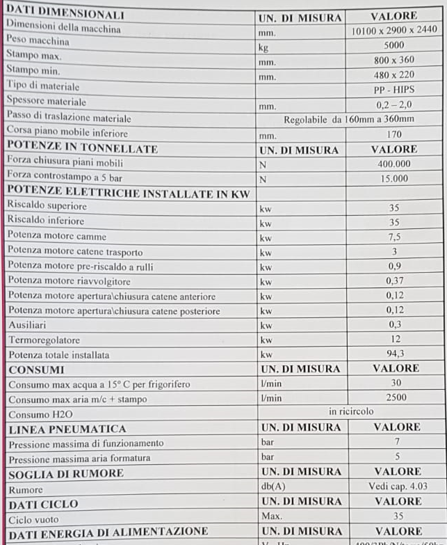 Termoformatrice Forma-Trancia + 2 Stampi 800x360x150 in vendita - foto 4