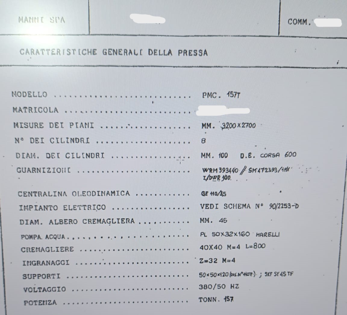 Pressa a caldo Manni coppia (Lotto n°02 unità)  in vendita - foto 3