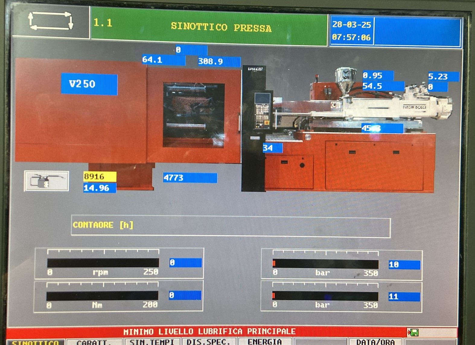 Presse iniezione Plastica Negri Bossi 250 Ton PERFETTA! in vendita - foto 2
