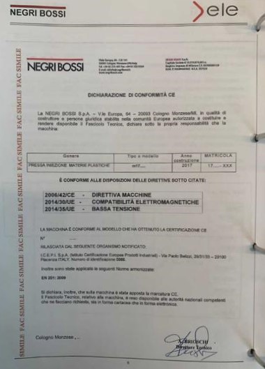 Pressa iniezione Negri Bossi 80 Ton anno 2017 in vendita - foto 4