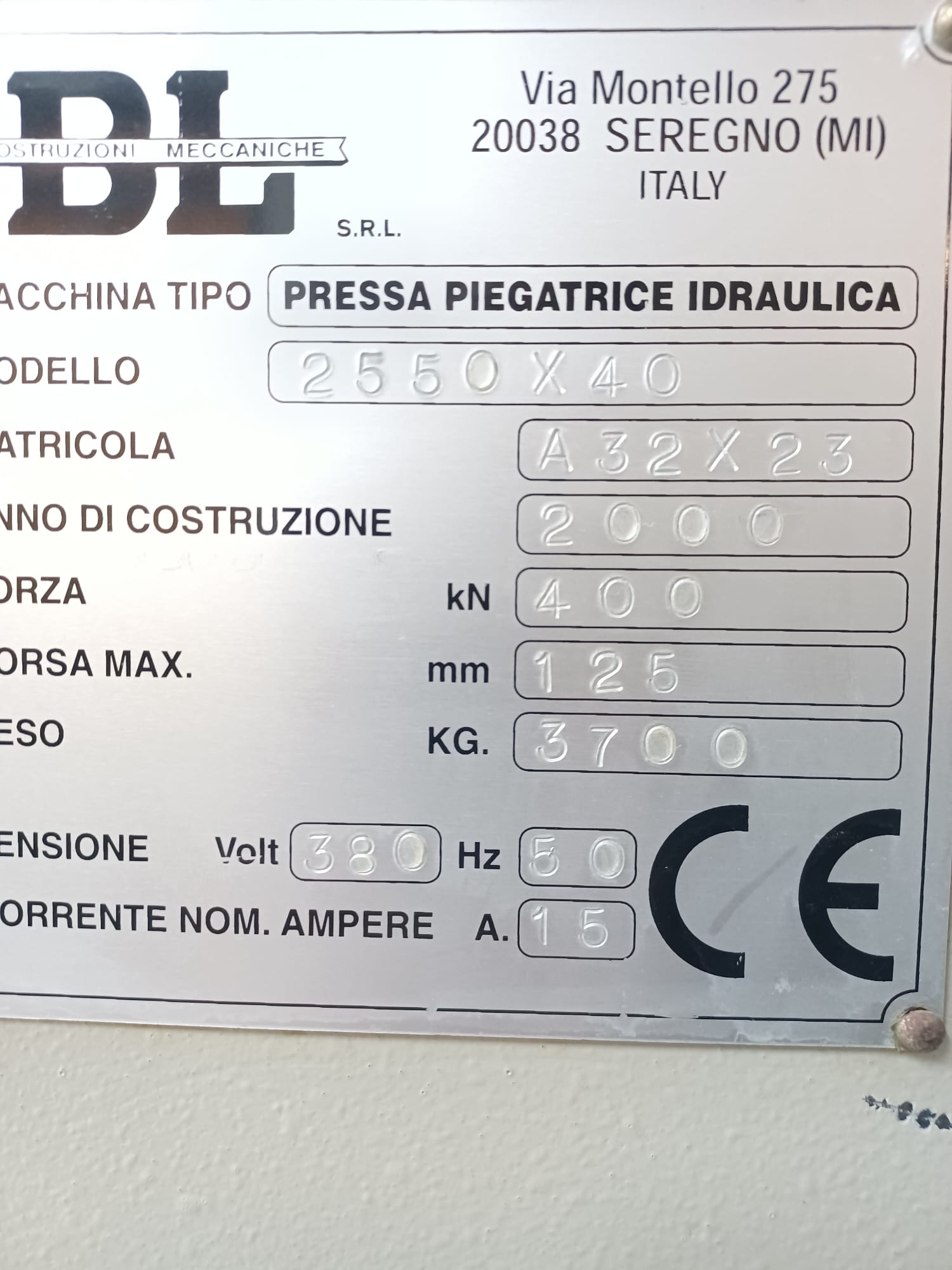PRESSA PIEGATRICE IDRAULICA in vendita - foto 3