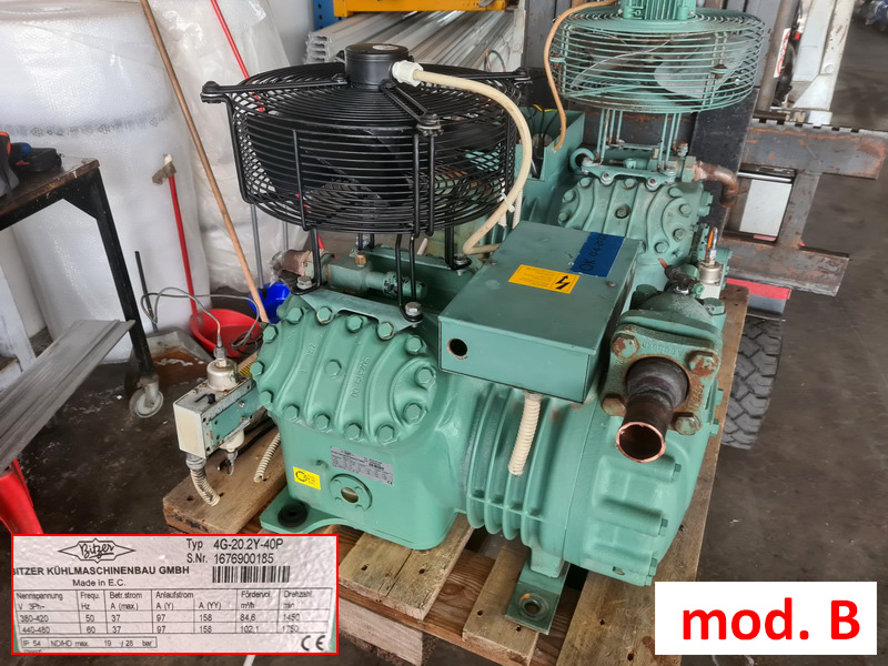 2 compressori frigo Bitzer 4G-20.2Y usati da 20hp in vendita - foto 2