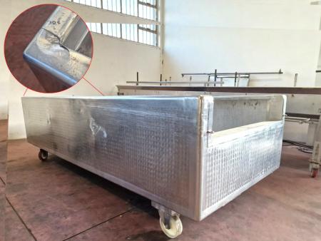 vascone inox carrellato per alimenti usato in vendita - foto 4