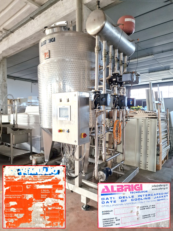 cisterna inox agitata e riscaldata usata in vendita - foto 1